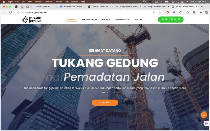 Gambar Tukang Gedung